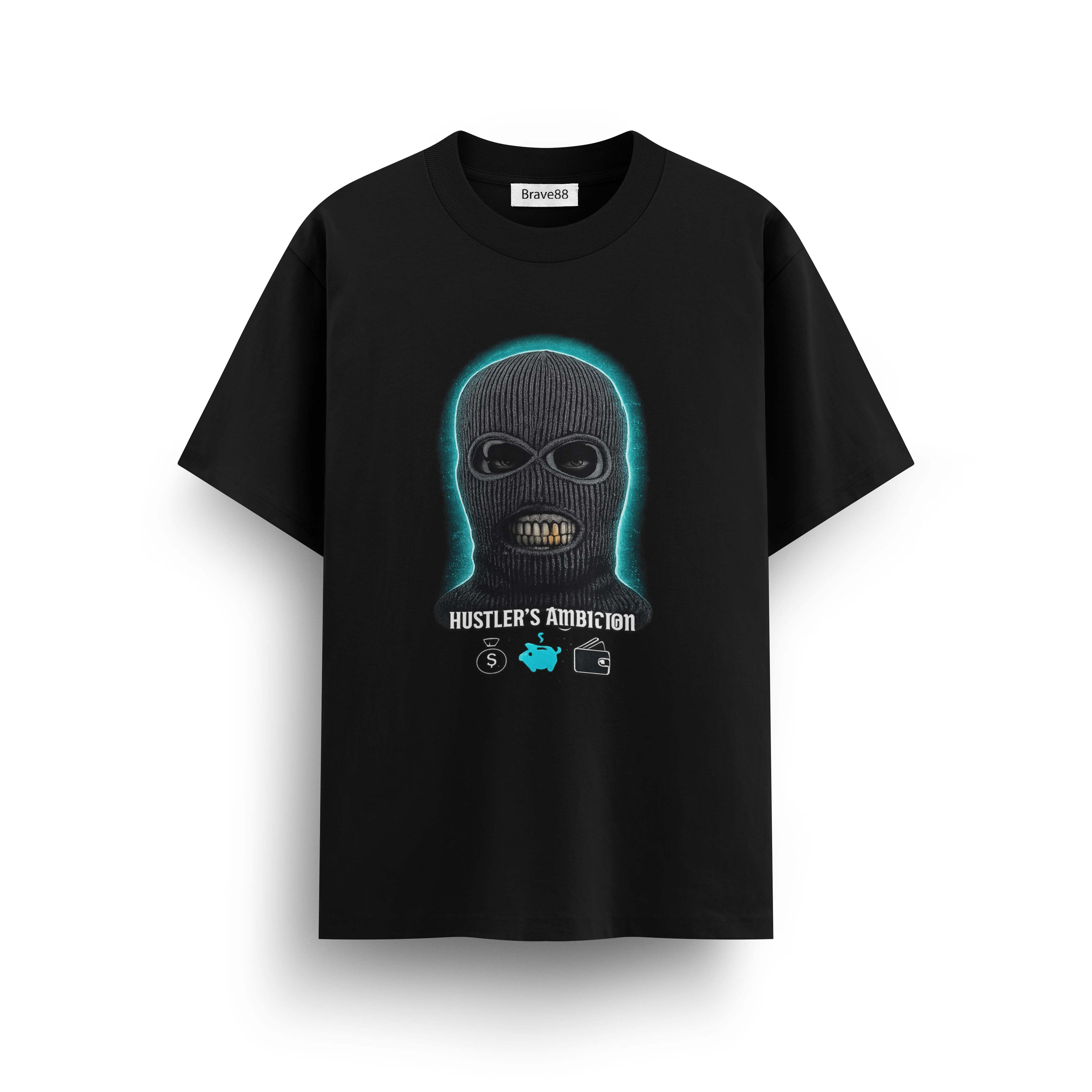 Мъжка овърсайз тениска Neon Ambition – streetwear  | Brave88