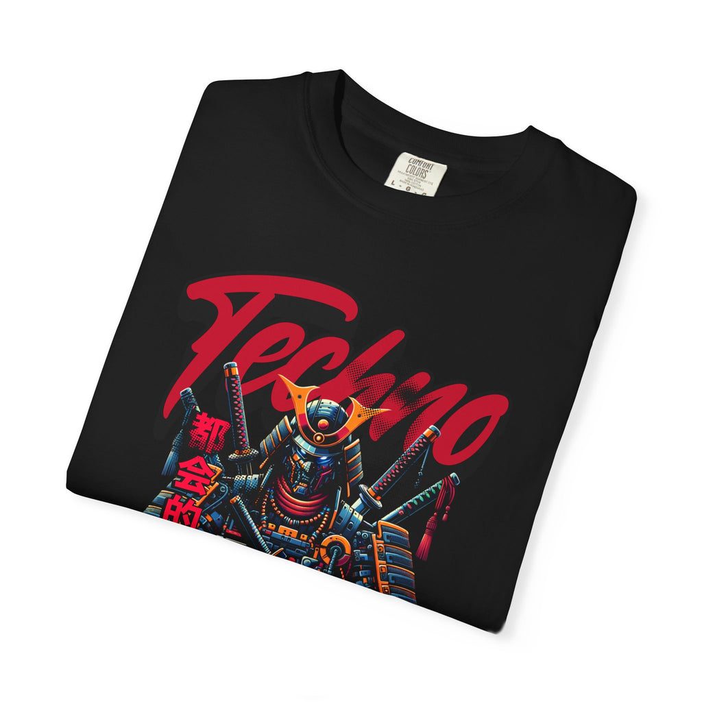 Мъжка овърсайз тениска Techno Ninja с streetwear принт | Brave88