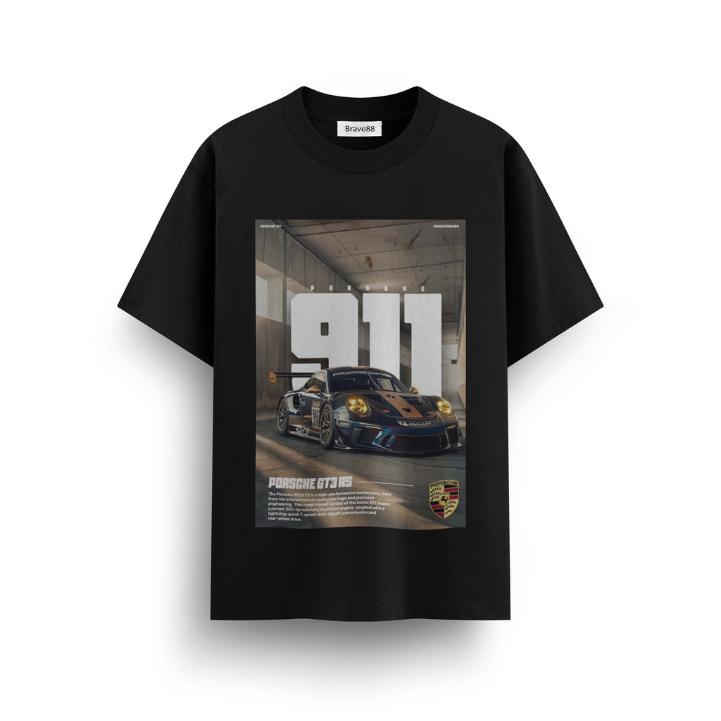 Мъжка овърсайз тениска Street Racer 911 – streetwear  | Brave88
