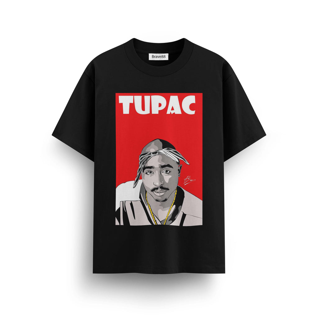 Мъжка овърсайз тениска BRAVE – west coast rap vibe– streetwear  | Brave88