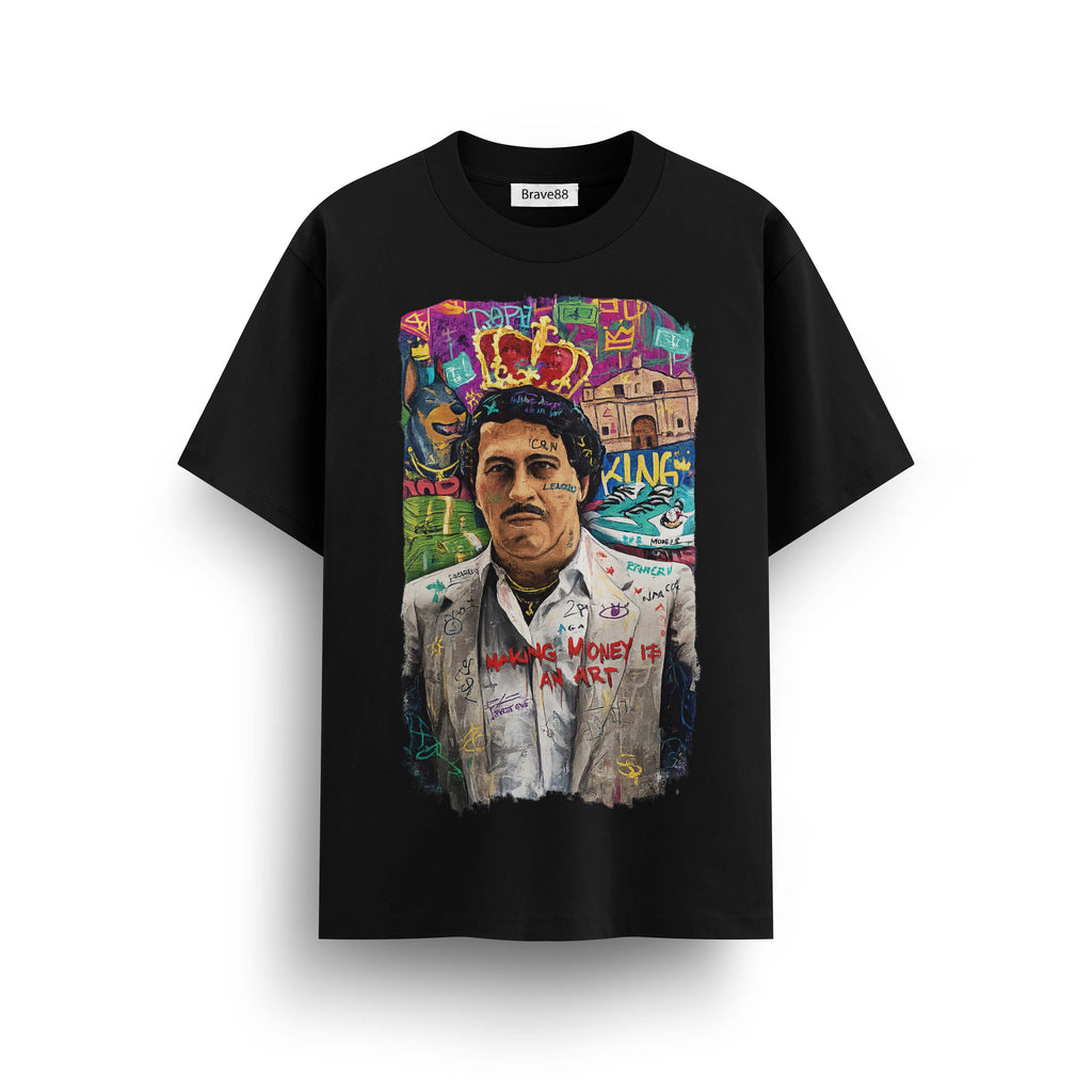 Мъжка овърсайз тениска BRAVE – Pablo Art streetwear  | Brave88