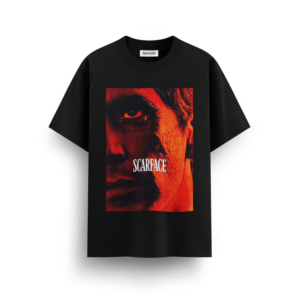 Мъжка овърсайз тениска BRAVE – Scarface streetwear  | Brave88