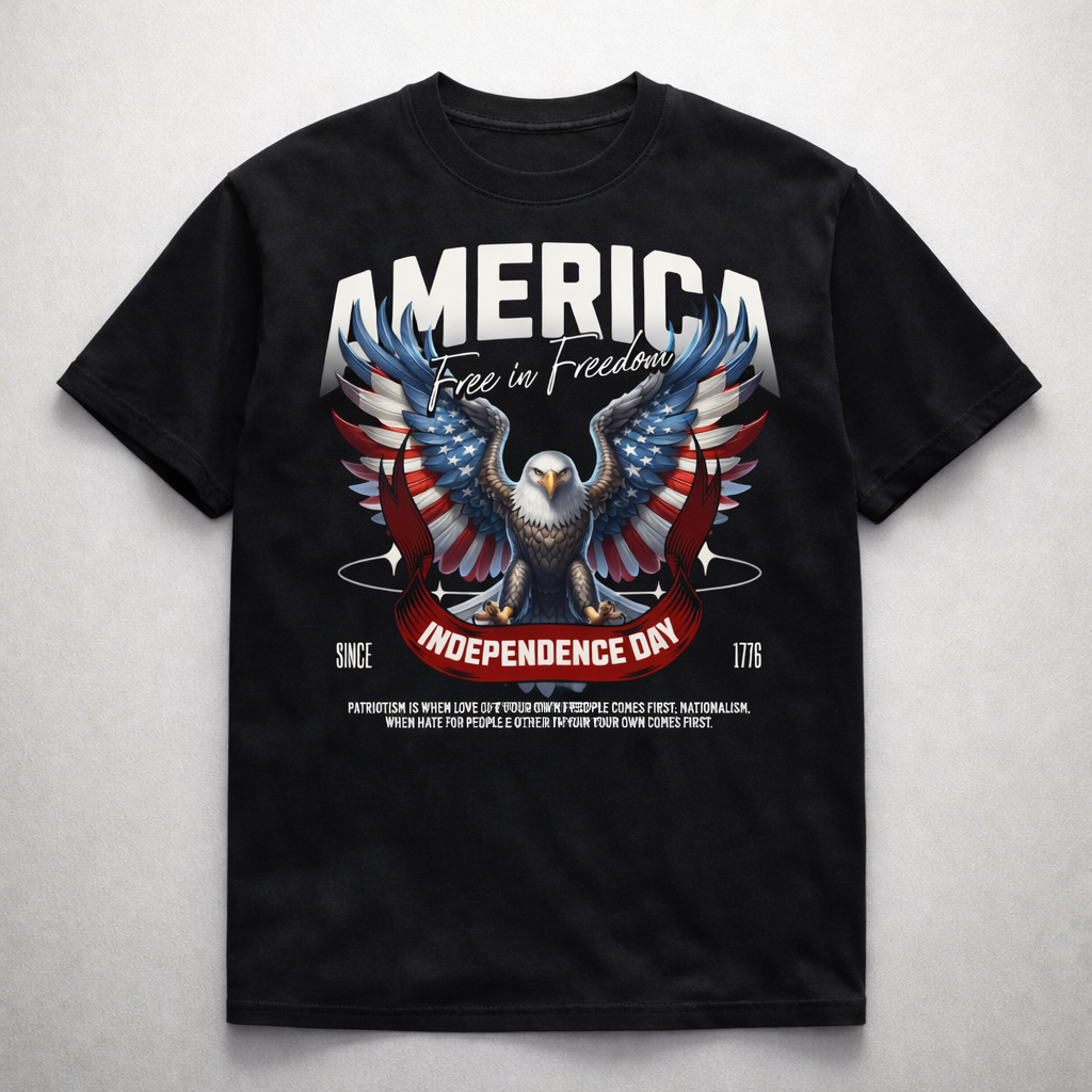 Мъжка овърсайз тениска Eagle - streetwear | Brave88