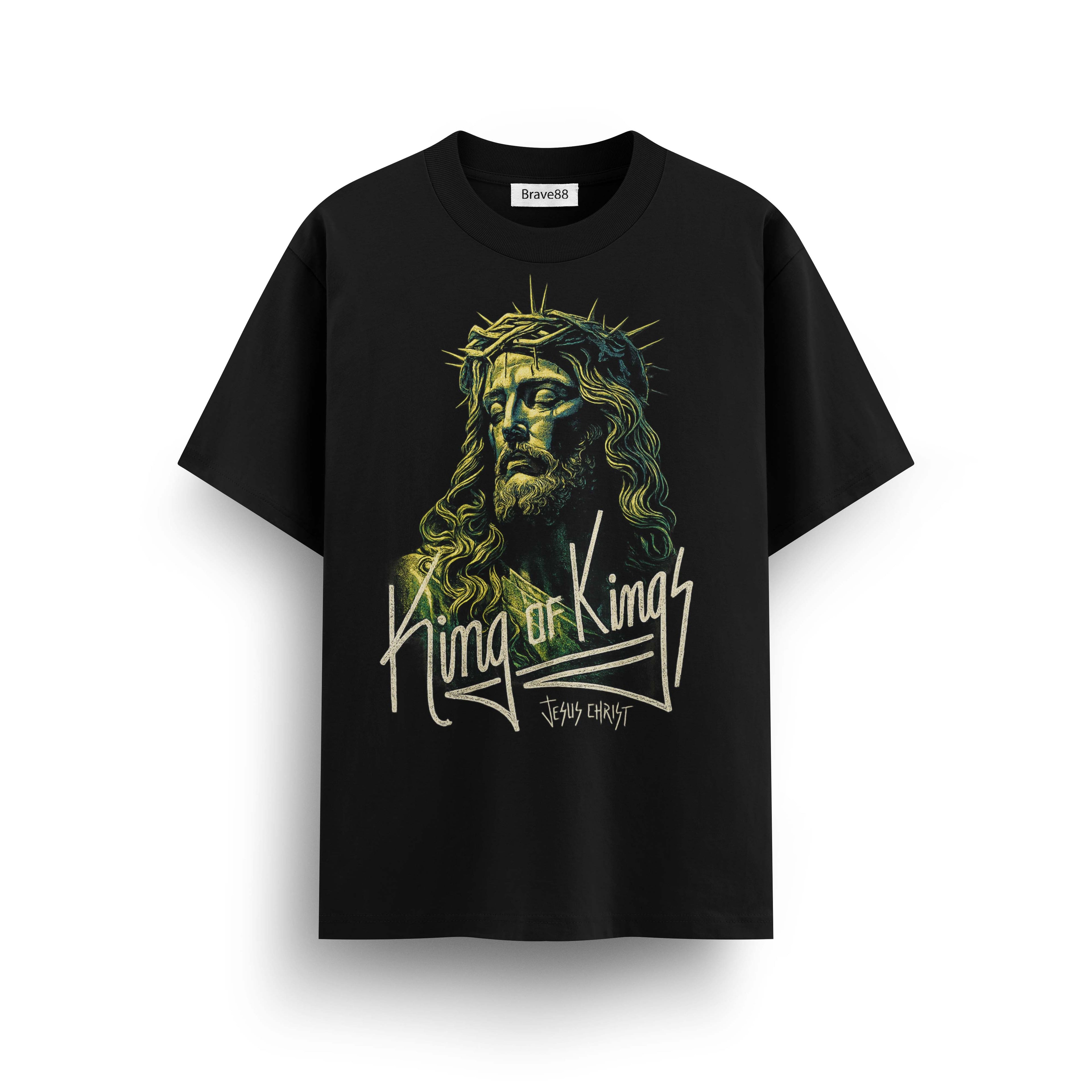 Мъжка овърсайз тениска King of Kings  – streetwear  | Brave88