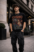 Мъжка овърсайз тениска Retro Americana – streetwear  | Brave88