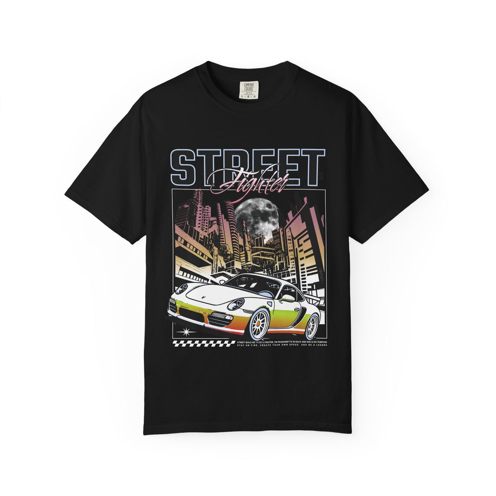 Мъжка овърсайз тениска Midnight Racer – streetwear  | Brave88
