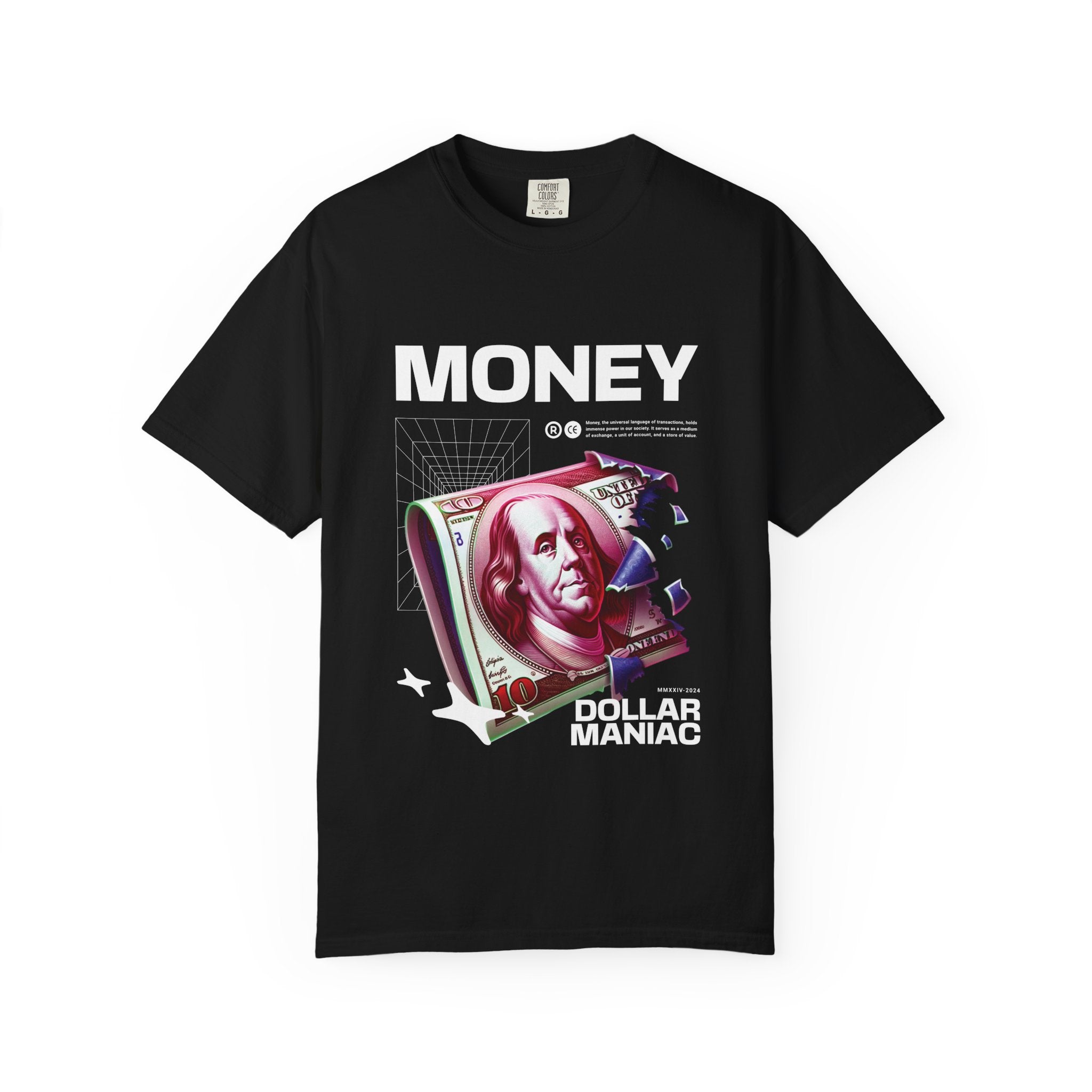 Мъжка овърсайз тениска Dollar Vision  – streetwear  | Brave88