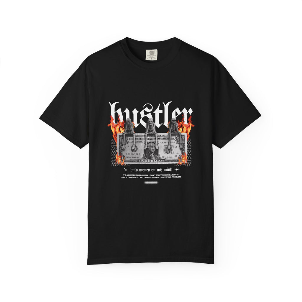 Мъжка овърсайз тениска Hustle Vision  – streetwear  | Brave88