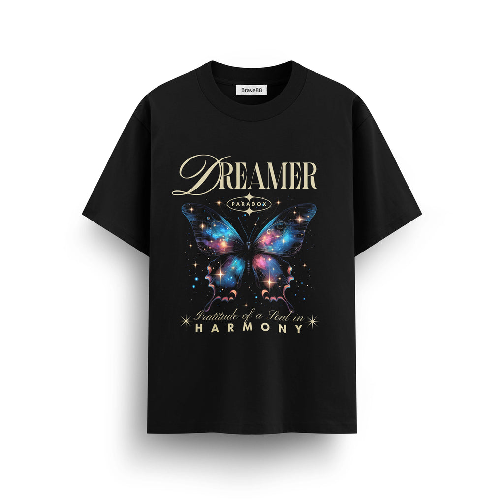 Мъжка овърсайз тениска Dreamer Harmony – streetwear  | Brave88