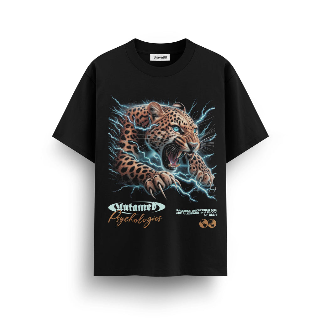 Мъжка овърсайз тениска Fearless Instinct – streetwear  | Brave88