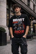 Мъжка овърсайз тениска Beast Mode– streetwear  | Brave88