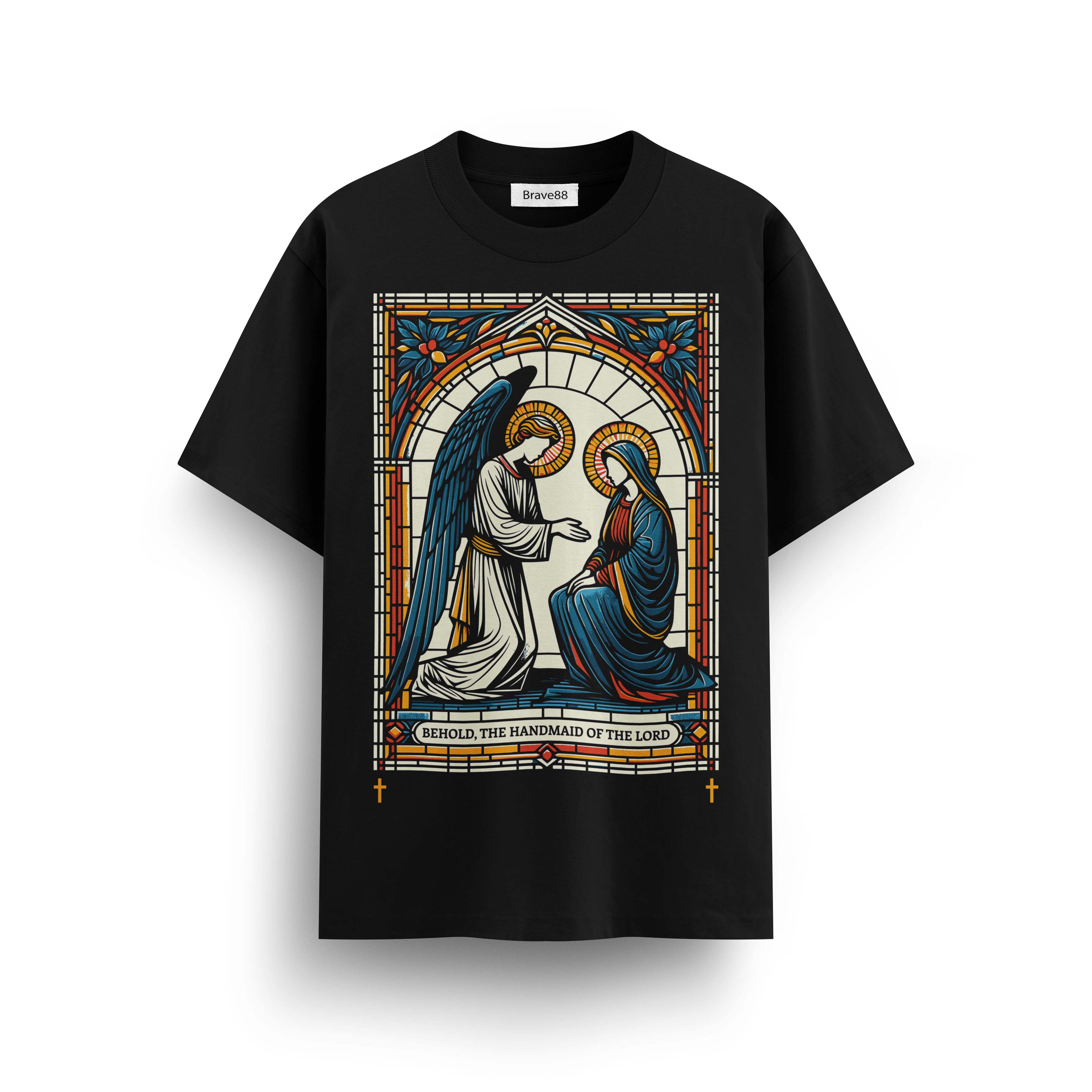 Мъжка овърсайз тениска Divine Grace– streetwear  | Brave88